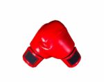 Boxing Gloves On White Background Stock Photo