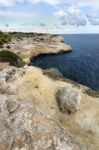 Natural Coastline Of Algarve Stock Photo