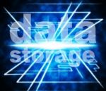 Data Storage Represents Knowledge Filing And Server Stock Photo