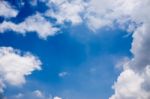 Beautiful Cloudy Sky Background Stock Photo