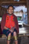 Karen Tribal Woman From Padaung Long Neck Hill Tribe Village Stock Photo