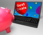 Best Deal On Laptop Showing Great Deal Stock Photo