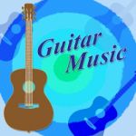 Guitar Music Shows Acoustic Guitarist Rock Musician Stock Photo