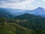 Bali Volcano, Agung Mountain From Kintamani In Bali Stock Photo