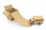 Cardboard Boxes On White Background 3d Illustration Stock Photo