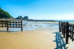 Beautiful Seascape And Blue Sky Stock Photo