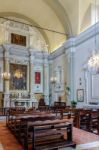 Interior Of Santa Caterina Church In Pienza Stock Photo