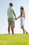 Young Couple Standing Stock Photo