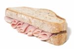 Sandwich With Ham Stock Photo