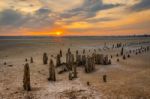 Dried-up Salt Lake Kuyalnik Stock Photo