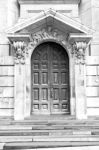 Door St Paul Cathedral In London England Old Construction And Re Stock Photo