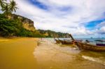 Longtail Boats Stock Photo