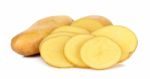 Potato Isolated On The White Background Stock Photo