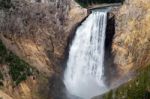 View Of Lower Yellowstone Falls Stock Photo