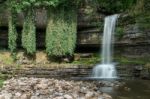 View Of Askrigg Waterfall In The Yorkshire Dales National Park Stock Photo