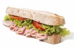 Sandwich With Ham Stock Photo