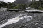 Lake Lilla In Cradle Mountain, Tasmania Stock Photo