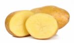 Potato Isolated On The White Background Stock Photo