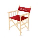 Director's Chair Stock Photo