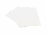 Blank Cards Game Stack On White Background Stock Photo