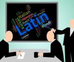 Latin Language Means Words Communication And Word Stock Photo