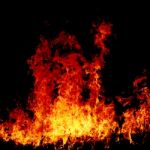 Fire Background Stock Photo