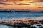 Stunning Sunset At Bosham Stock Photo