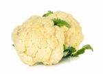 Cauliflower Isolated On The White Background Stock Photo