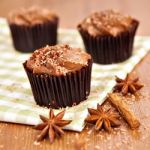 Chocolate Cupcakes Stock Photo