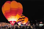 Night Display At The Page Balloon Festival.jpg Stock Photo