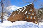 Cottage At Ogimachi Village Stock Photo