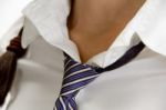 Businesswoman Tie Stock Photo