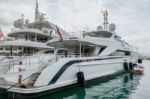 Puerto Banus, Andalucia/spain - July 6 : View Of Boats In The Ha Stock Photo