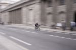 Cyclist Of London Stock Photo