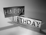 Happy Birthday Sign Stock Photo