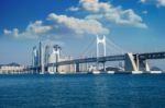 Gwangan Bridge And Haeundae Sea In Busan, South Korea Stock Photo