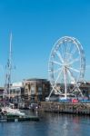 Cardiff/uk - August 27 : Ferris Wheel In Cardiff On August 27, 2 Stock Photo