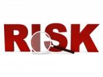 Risk Word Shows Unstable Hazard Or Risky Stock Photo