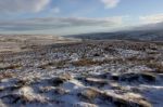 Snow Covered Grouse Moor Stock Photo