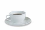 White Coffee Cup Stock Photo