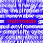 Multimedia Word Stock Photo