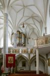 Interior View Of The Parish Church Of St. Georgen Stock Photo