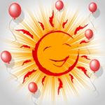 Joy Smile Represents Fun Smiling And Sun Stock Photo