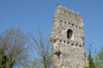 Bramber, West Sussex/uk - April 20 : Remain Of Bramber Castle In Stock Photo