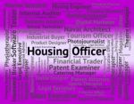 Housing Officer Shows Officials Work And Bungalow Stock Photo