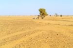 Tent In Sahara Desert In Sudan Stock Photo