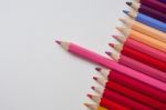 Colorful Multi-color Of Pencil Stock Photo