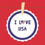 I Love Usa 4 Stock Photo