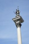 Zygmunts Column In The Old Town Market Square In Warsaw Stock Photo