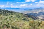 Highland Landscape Near San Pedro Pinula In Guatemala Stock Photo